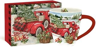 Lang Snowy Truck Café Mug , 17 oz, Multi