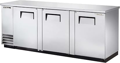 True S/S Solid Swing Door Back Bar Cooler for 4 Half Barrels