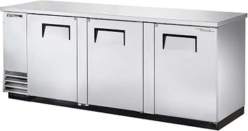 True S/S Solid Swing Door Back Bar Cooler for 4 Half Barrels