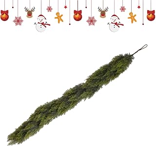 Christmas Cedar Garland, Artificial Ornament, Thick Full Greenery Décor | Christmas Cedar Garland, Artificial Ornament ensures festive charm, reusable practicality, and balanced clarity across setups