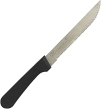 Thunder Group SLSK108 Steak Knife, 4-3/4", Pointed tip, Serrated, Plastic Handle, Stainless Steel, CASE of 24 Each/2 Dozen PER CASE