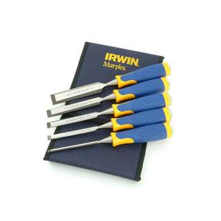 MARPLES 5 pc. All-Purpose Chisel Set by IRWIN – Set of 5, Metal,Steel, White, Model 10503428