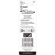 Dr. Grip Center of Gravity Ballpoint Ink Refill by PILOT – 2 Count (Pack of 1), Plastic, Black, Model 77271