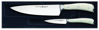 Wusthof Classic Ikon Creme 2-piece Starter Knife Set by Wüsthof – 3.5 inches and 8 inches, Stainless Steel, Creme, Pack of 2, Model TR9280N