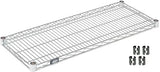 Nexel Chrome Wire Shelf w/Clips, 60"W x 14"D