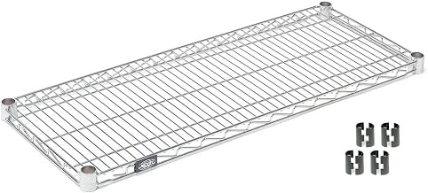 Nexel Chrome Wire Shelf w/Clips, 60"W x 14"D