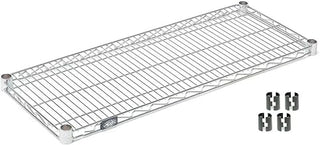 Nexel Chrome Wire Shelf w/Clips, 60"W x 14"D