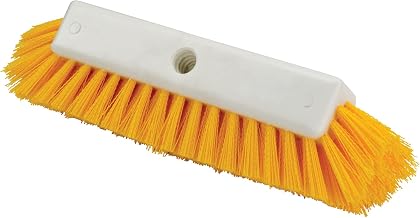 Winco 12" Yellow Multi-Surface Floor Scrub Brush Head