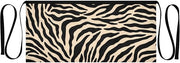 Zebra Pattern Waist Apron with 3 Pockets Waiter Server Short Aprons 25.2x11.8 Inch Stain Resistant Apron for Kitchen Garden Restaurant 1 Pack