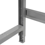 Adjustable Height Extra Long Workbench by Global Industrial – 48"L x 96"W x 4"H, Steel, Gray, Model 601429