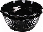 Cambro SRB13110 Swirl Bowl serving plastic 13 oz. black - Case of 24