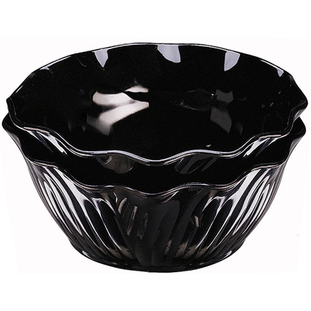 Swirl Bowl serving plastic 13 oz. black - Case of by Cambro – 13.0 ounces, Black, Model SRB13110