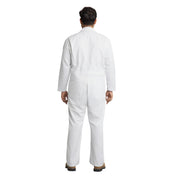 Men's Twill Action Back Coverall by Red Kap – Large, Polycotton, White, Model CT16WH RG L