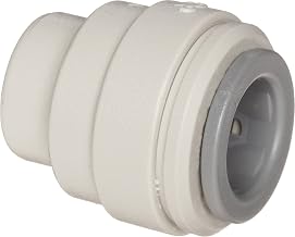 John Guest Acetal Copolymer Tube Fitting, End Stop, 1/4" Tube OD (Pack of 10)