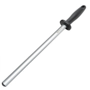 12" Oval Diamond Sharpening Steel by Winco – 12" / Oval, Steel, Metal