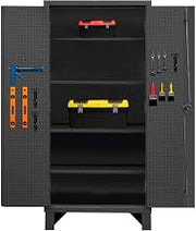 Durham HDCP243678-PB32-4S95 Cabinet, 24X36, 4 shelf, 32 peg hooks