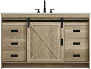 Austin 54" Single Bathroom Vanity in Natural Oak