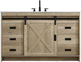 Austin 54" Single Bathroom Vanity in Natural Oak