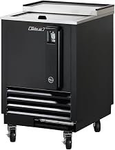 TBC24SB 3 cu. ft. Bottle Cooler with Forced Air Cooling System High Density PU Insulation PE Coated Dividers Efficient Refrigeration System and Stainless Steel Construction: Black