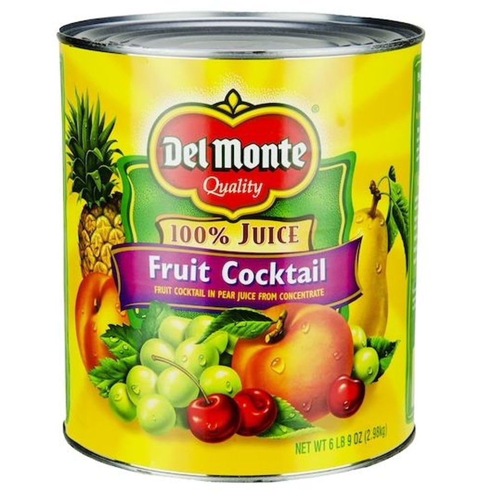 Fruit Cocktail Fruit Naturals In Juice 6 Case 105 Ounce by Del Monte – 12.75x18.69x7.25 inches, Pack of 6