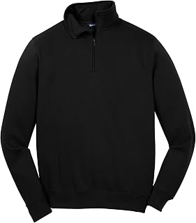 SPORT-TEK Unisex Tall Quarter Zip Sweatshirt Black
