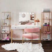 TOV Furniture 25.6"L x 22.5"W / Mirror / Classic Vanities & Vanity Benches