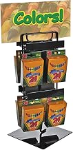 Azar Displays 223086 Metal Wire Counter Display, Black - Durable Retail Organizer for Countertops and Tabletops