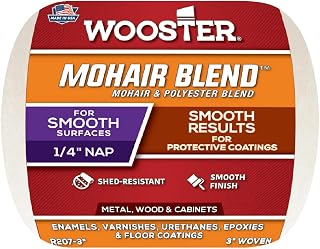 Wooster R207-3 Mohair Blend Paint Roller Cover 1/4" Nap 3"