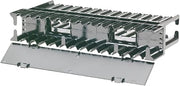 Panduit NCMH2 9.7 in. Horizontal Dual-Sided Snap on Rear Cover Cable Manager Black