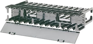 Panduit NCMH2 9.7 in. Horizontal Dual-Sided Snap on Rear Cover Cable Manager Black