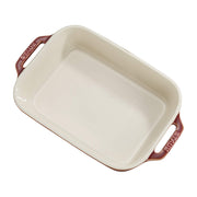 Ceramic Rectangular Baking Dish Set by STAUB – 2-pc, Ceramic, Rustic Red, Pack of 2, Model 40511-923