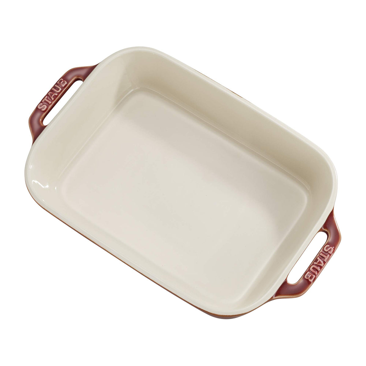 Ceramic Rectangular Baking Dish Set by STAUB – 2-pc, Ceramic, Rustic Red, Pack of 2, Model 40511-923