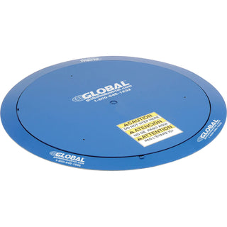 4000 Lb. Cap. Pallet Carousel & Skid Turntable by Global Industrial – 62"L x 62"W x 0.88"H, Alloy Steel, Blue, Model MT339