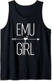 Emu Girl Gift For Women Ostrich Bird Rhea Lover Tank Top