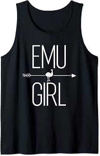 Emu Girl Gift For Women Ostrich Bird Rhea Lover Tank Top