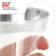 Stock Your Home 100 Count / Silver Rim / Fine Cups