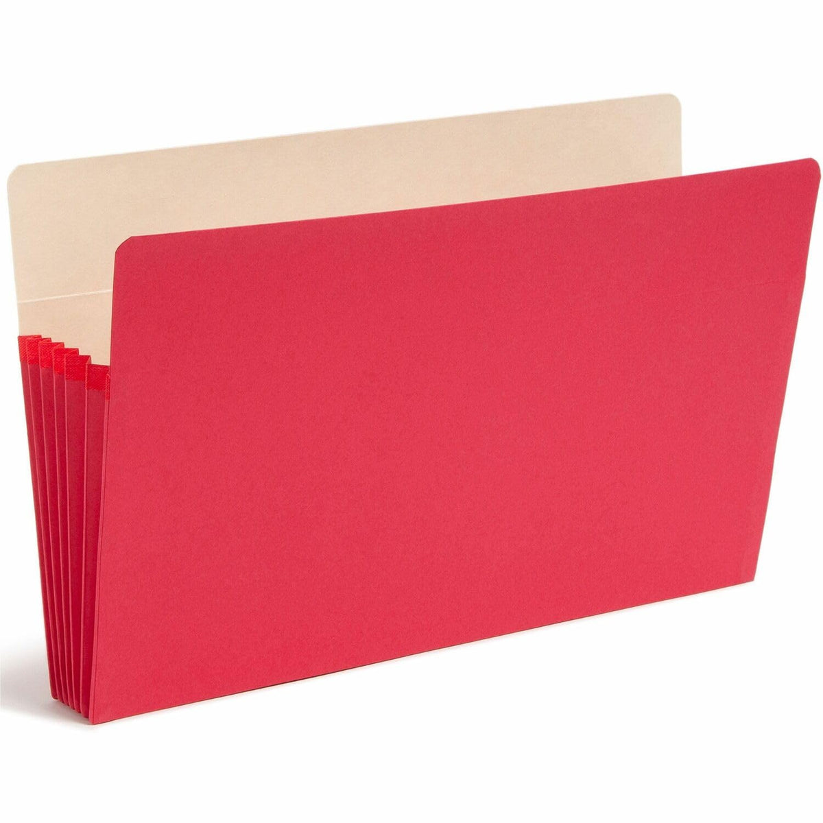 Drop Front Panel Colored File Pockets () by SMEAD – Legal, Colored stock, Red, Model SMD74241
