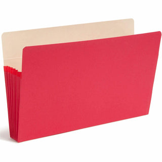 Drop Front Panel Colored File Pockets () by SMEAD – Legal, Colored stock, Red, Model SMD74241