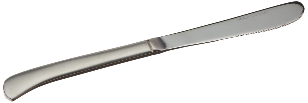 Winco 12-Piece Lafayette Dinner Knife Set – 18-0 Stainless Steel