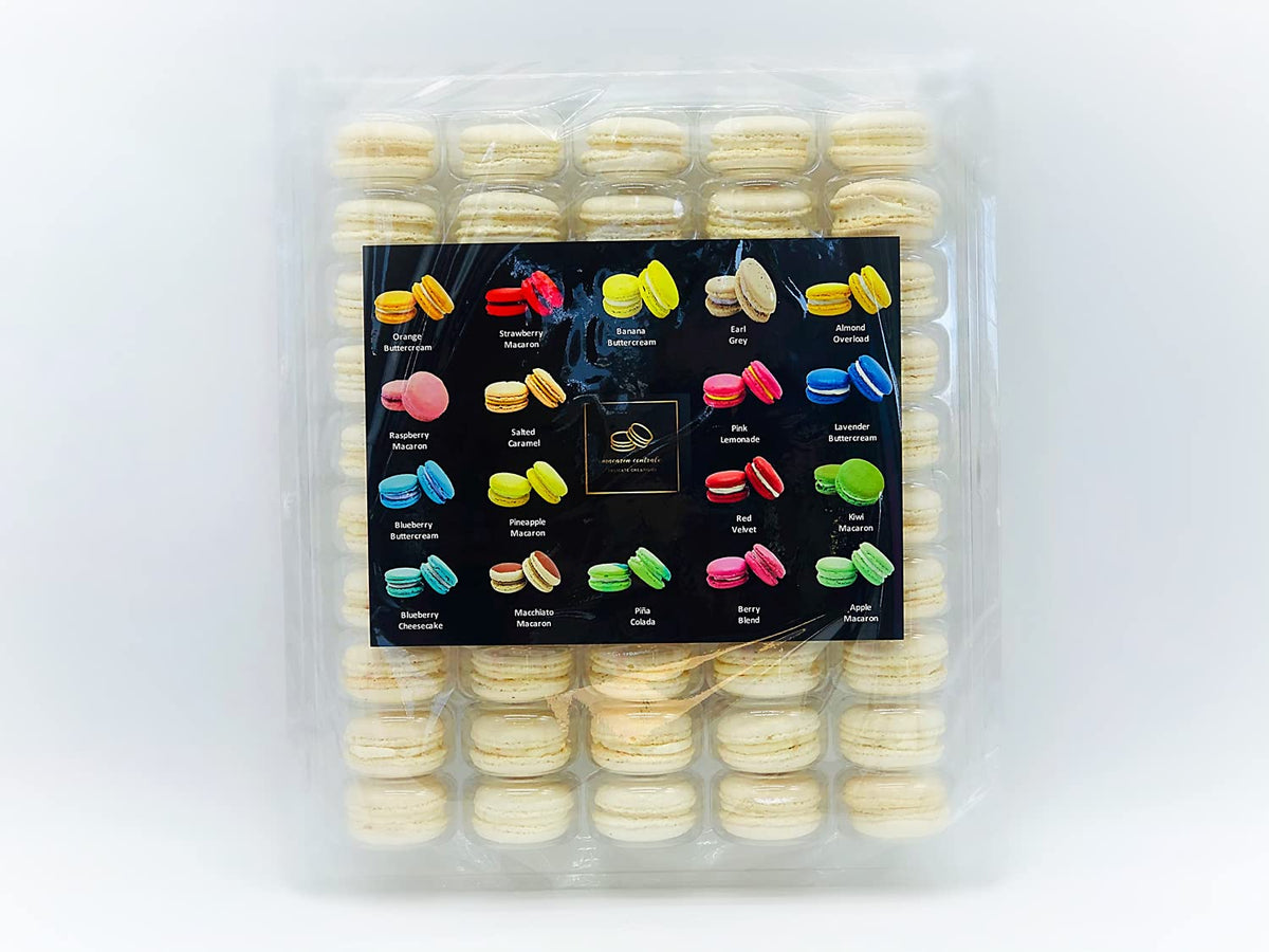 50 Pack Vanilla Gluten Free French Macaron Value Pack by Macaron Centrale – Value Pack