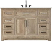 54" Single Bathroom Vanity in Natural Oak