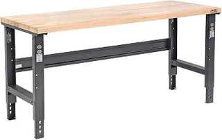 Global Industrial Adjustable Height Workbench C-Channel Leg, 72" W x 36" D