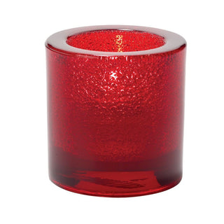 Ruby Jewel Thick Glass Tealight Lamp by Hollowick – Glass, Model 5140RJ