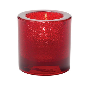 Ruby Jewel Thick Glass Tealight Lamp by Hollowick – Glass, Model 5140RJ