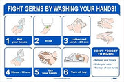 NMC PST138C WASHING YOUR HANDS 12X18 VINYL POSTER