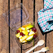16oz PLA Hinged Lid Deli Container - 300/Case by Vegware – Model PLA Hinged Deli Container 16oz