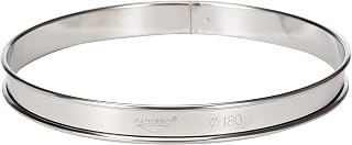 PADERNO World Cuisine 7 1/8 Inch by 3/4 Inch Tart Pastry Ring