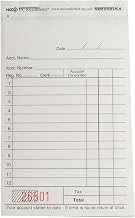 National Checking Company Carbonless Sales Book - 2 Part White, 12 Line, 3.50 x 5.63 inch - 100 per case.