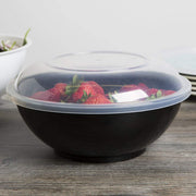 Round Serving Bowls - 80 oz | 10" | Black | Pack of by Fineline settings – Polypropylene (PP), Black, Model HPB10805PP.BK
