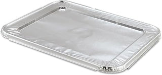Steam Table Pan Foil Lid, Fits Half-Size Pan, 12 13/16 x 10 7/16, 100/Carton